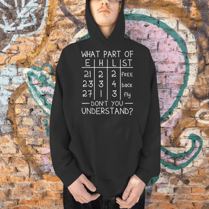 Swimming Swimmer What Part Don't You Understand Swim Team Men Hoodie