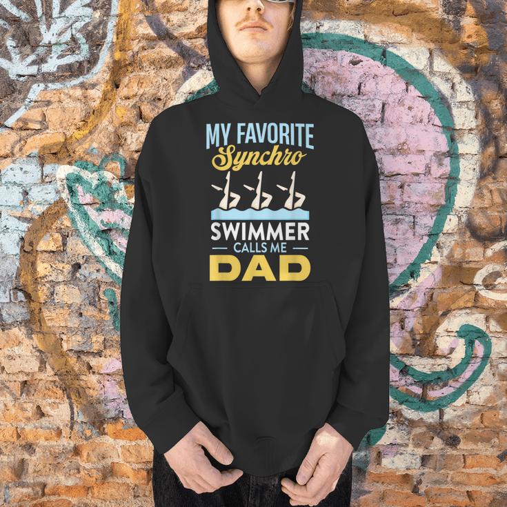 Synchronized Swimming Dad Favorite Synchro Swimmer Artistic Men Hoodie