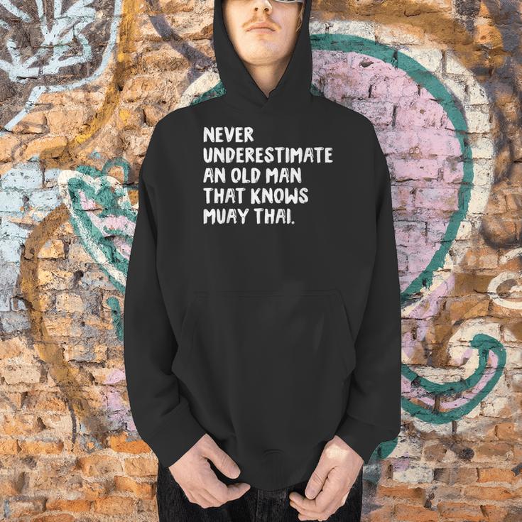Never Underestimate An Old Man That Knows Muay Thai Men Hoodie Never Underestimate An Old Man That Knows Muay Thai Men Hoodie