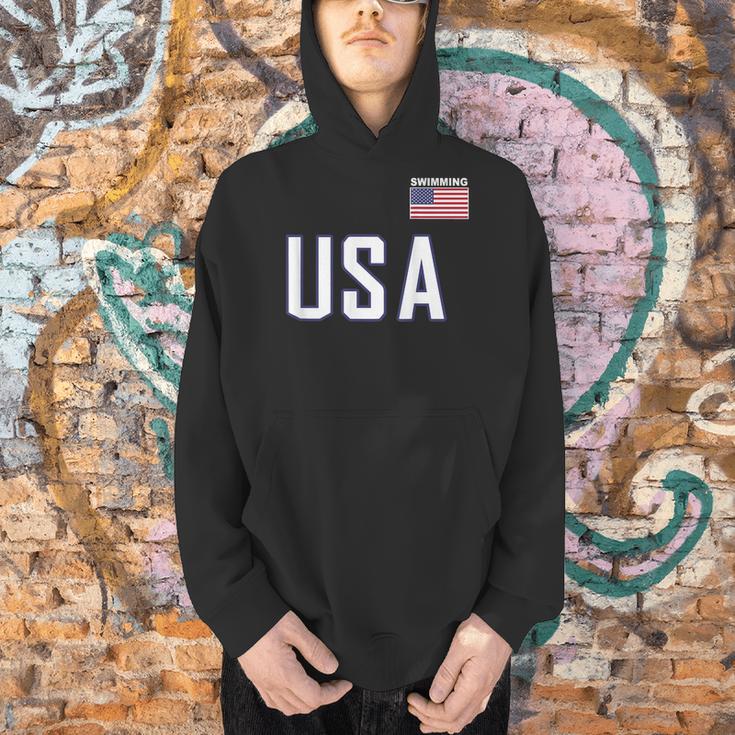 USA Flag Swim Swimming Sport Practice Equipment Men Women Men Hoodie USA Flag Swim Swimming Sport Practice Equipment Men Women Men Hoodie