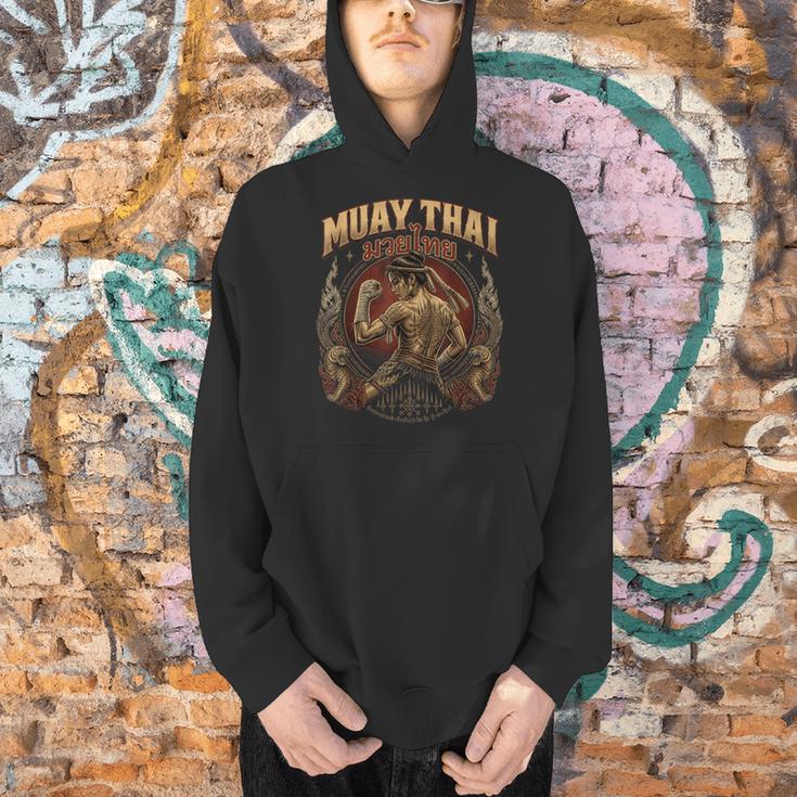 Vintage Muay Thai Flag Thailand Thai Boxing Fighter Men Hoodie Vintage Muay Thai Flag Thailand Thai Boxing Fighter Men Hoodie