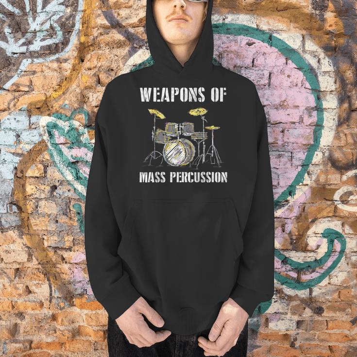 Weapons Of Mass Percussion Band Best Drummer Drum Kit Men Hoodie Weapons Of Mass Percussion Band Best Drummer Drum Kit Men Hoodie
