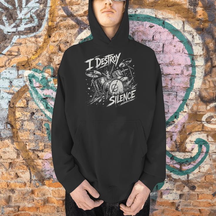 Women's Drum Kit I Destroy Silence Art Men Hoodie Women's Drum Kit I Destroy Silence Art Men Hoodie