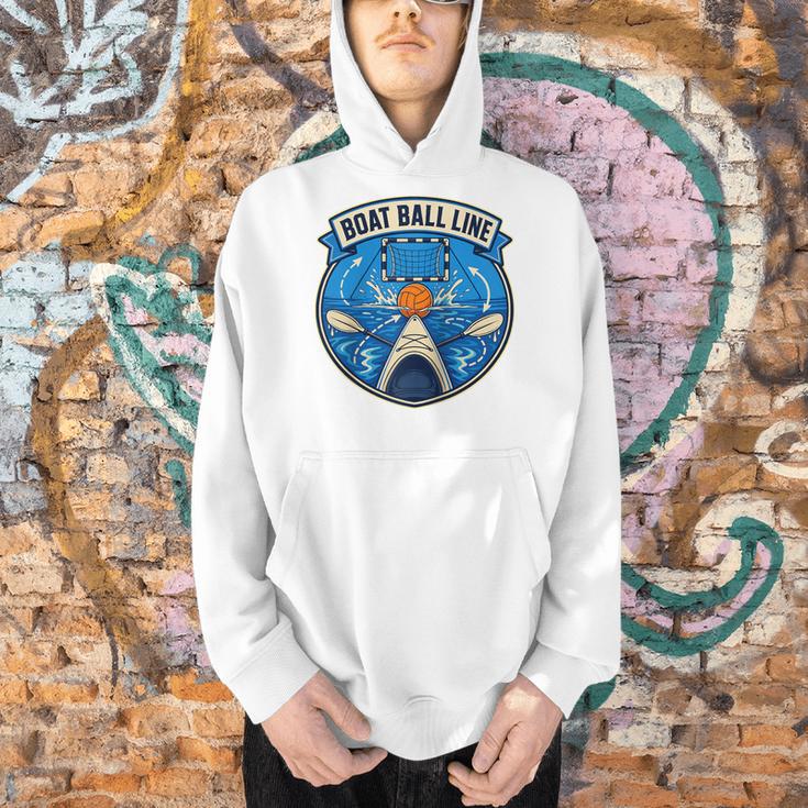 Boat Ball LINE Kayak Polo Canoe Team Raglan Baseball Tee Men Hoodie