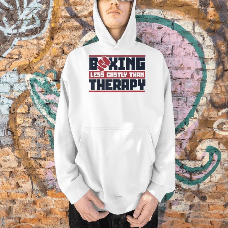 Boxing Less Costly Than Therapy Muay Thai Boxing Men Hoodie Boxing Less Costly Than Therapy Muay Thai Boxing Men Hoodie