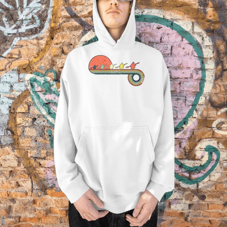 Canoe Retro Vintage Sunset Rainbow Raglan Baseball Tee Men Hoodie