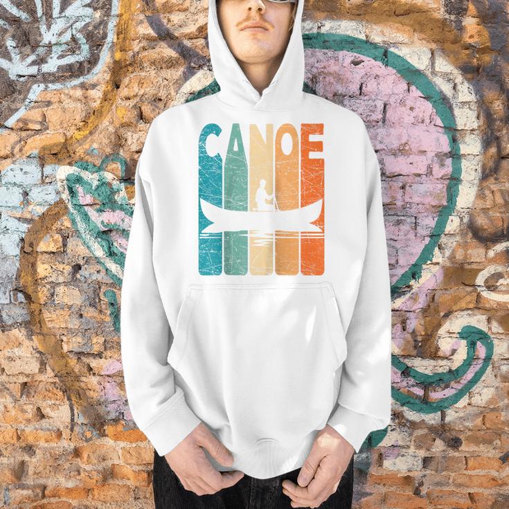 Canoe Vintage Canoeing Retro Canoe Paddling Raglan Baseball Tee Men Hoodie