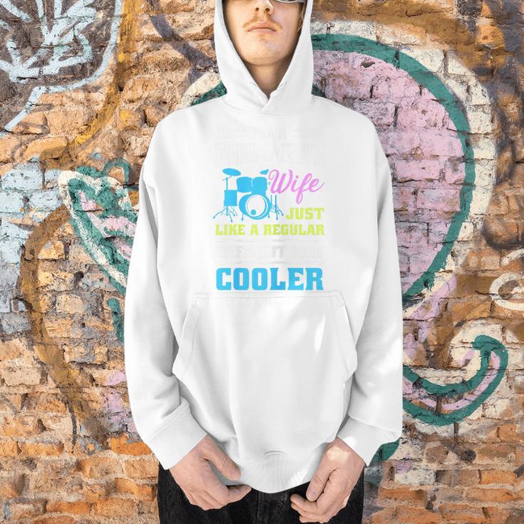 Cool Drum Kit Percussionist Drummer Wife Quote Image T-Shirt Men Hoodie Cool Drum Kit Percussionist Drummer Wife Quote Image T-Shirt Men Hoodie