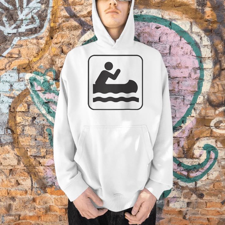 Cool Outdoor Water Sport Canoe Raglan Baseball Tee Men Hoodie