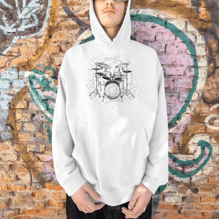 Drum Kit Raglan Baseball Tee Men Hoodie Drum Kit Raglan Baseball Tee Men Hoodie