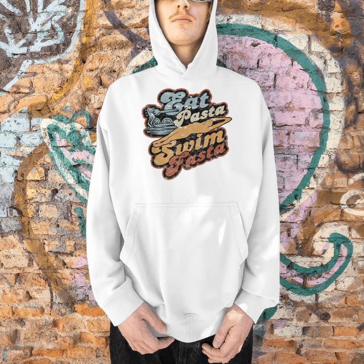 Eat Pasta Swim Fasta Swimmer Vintage Swimming Men Hoodie Eat Pasta Swim Fasta Swimmer Vintage Swimming Men Hoodie