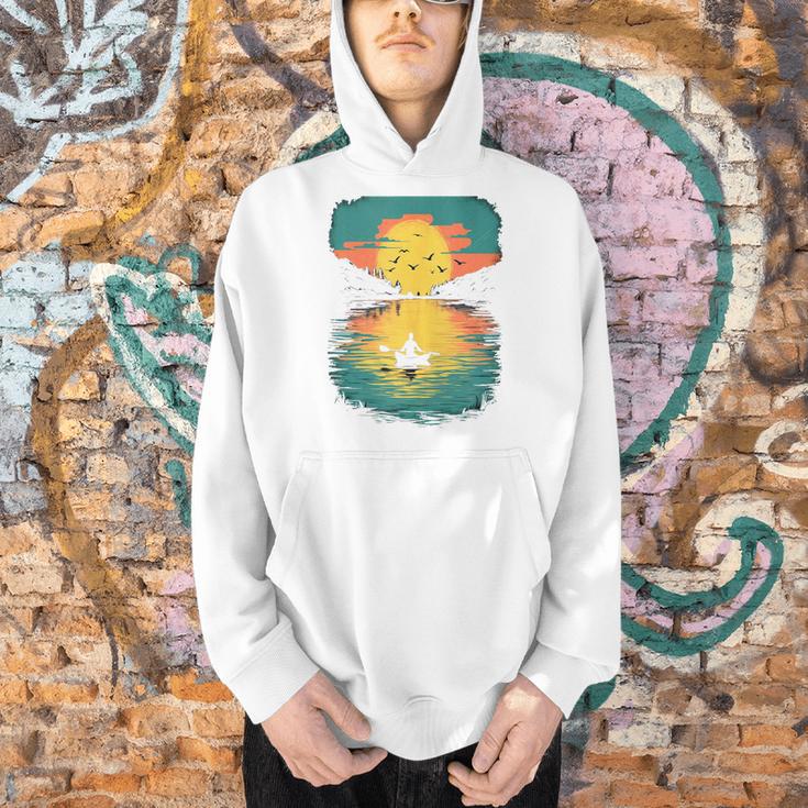 Kayak Kayak Canoe Lake Kayak Canoeing Sleeveless Men Hoodie