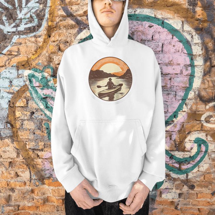 Kayak Kayaker Canoes-Boating Water-Paddle Canadier-Canoe Raglan Baseball Tee Men Hoodie