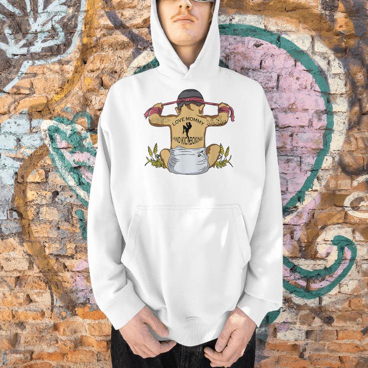 Kickboxing Muay Thai Training Fitness Baby Love Mommy Men Hoodie Kickboxing Muay Thai Training Fitness Baby Love Mommy Men Hoodie
