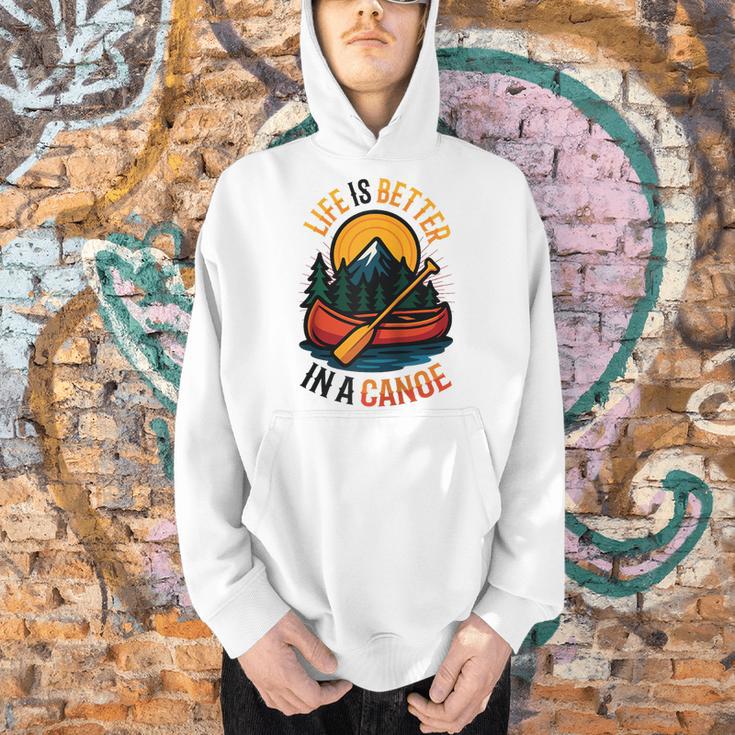 Life Is Better In A Canoe Canoeing Raglan Baseball Tee Men Hoodie