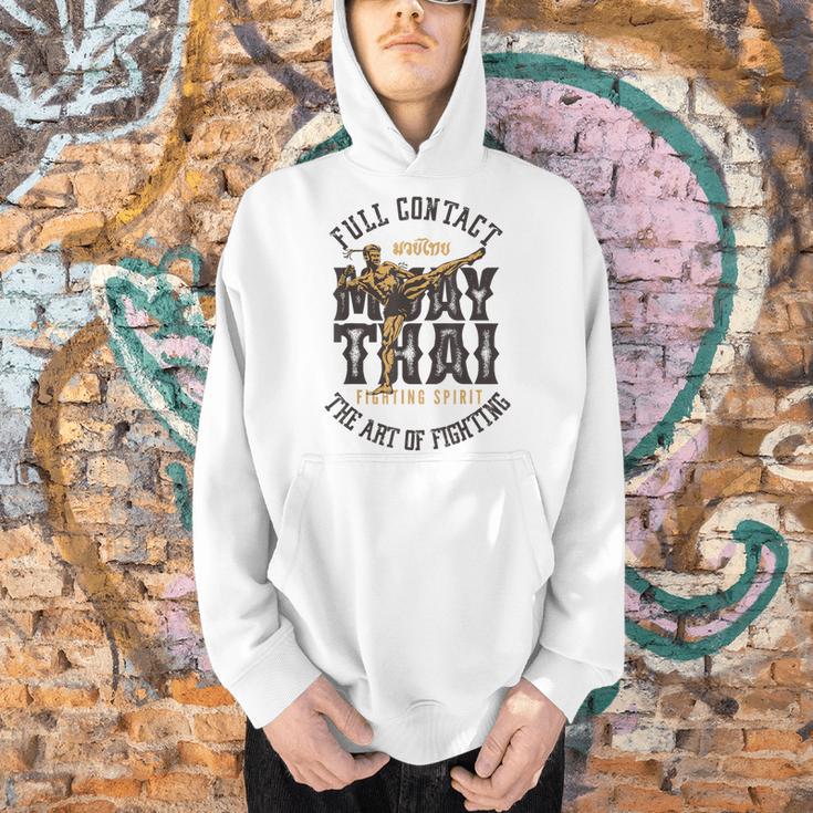 Muay Thai Fighter MMA Full Contact Retro Kickboxing Men Hoodie Muay Thai Fighter MMA Full Contact Retro Kickboxing Men Hoodie
