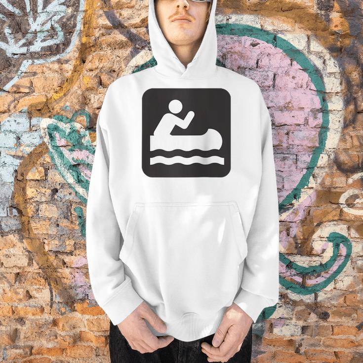 Outdoors Water Sports Canoe Canoeist Raglan Baseball Tee Men Hoodie