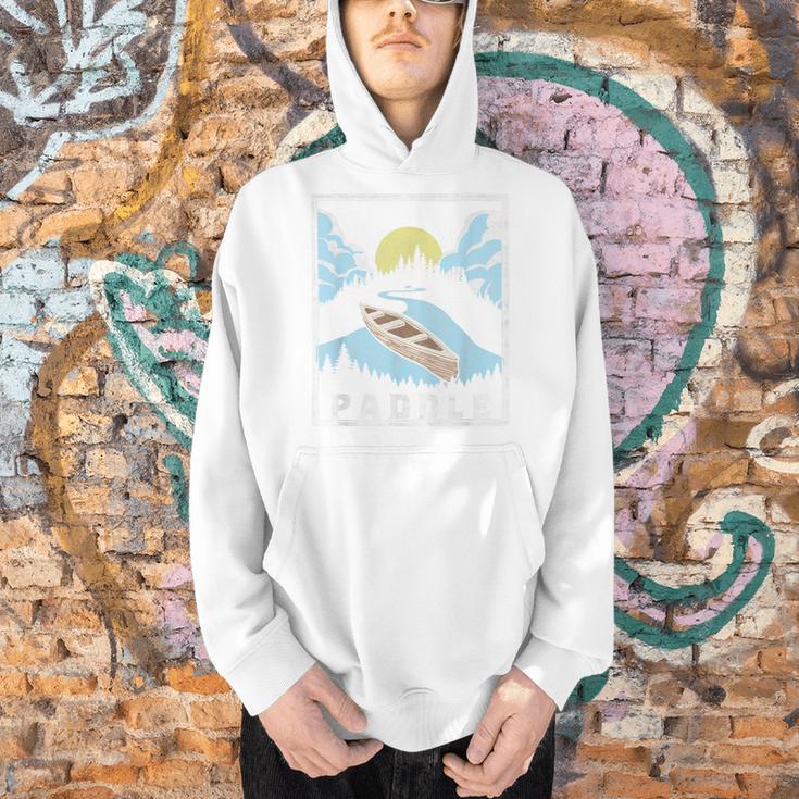Paddle Retro Style Canoe & Outdoors Simple Canoeing Graphic Men Hoodie Paddle Retro Style Canoe & Outdoors Simple Canoeing Graphic Men Hoodie
