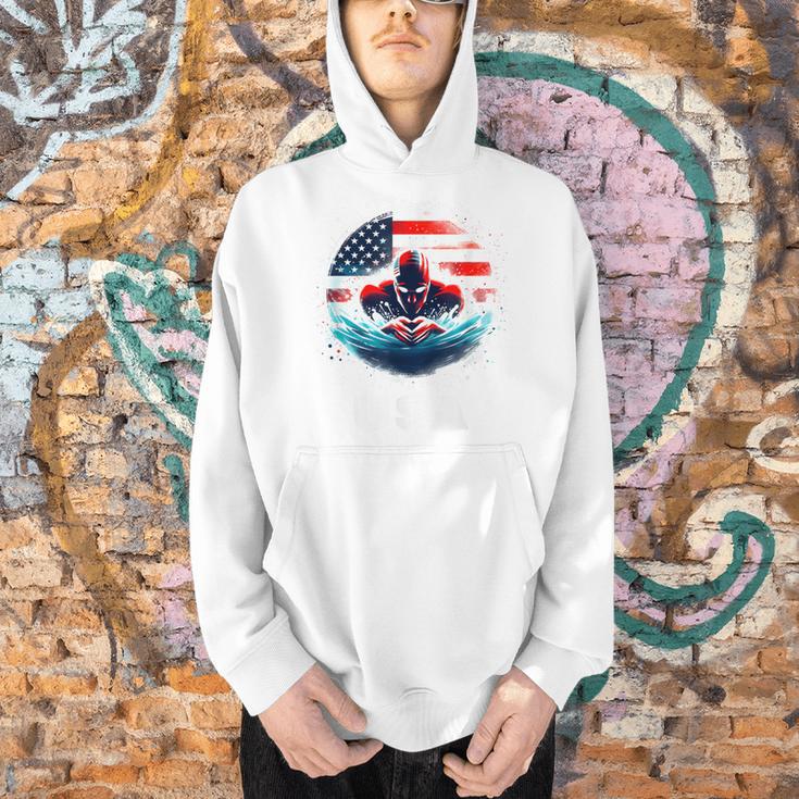 Swimming United States American Swimming Apparel Swimming Men Hoodie Swimming United States American Swimming Apparel Swimming Men Hoodie