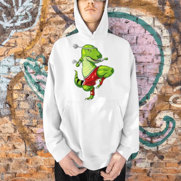 T-Rex Dinosaur Muay Thai Boxing Karate Martial Arts Kung Fu Men Hoodie