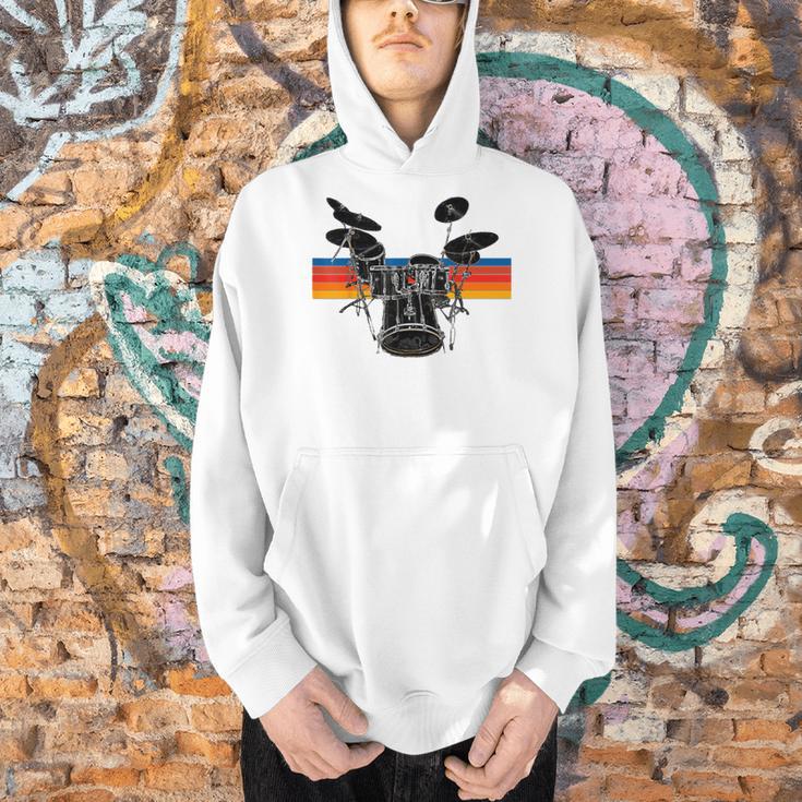 Vintage Drum Kit Drummer Rock Band Drums Men Hoodie Vintage Drum Kit Drummer Rock Band Drums Men Hoodie