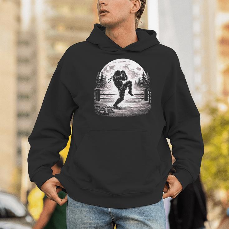 Bigfoot Muay Thai Boxer Martial Arts Sasquatch Men Hoodie Bigfoot Muay Thai Boxer Martial Arts Sasquatch Men Hoodie