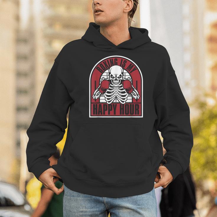 Boxing Is My Happy Hour Muay Thai Kickboxer Fan Boxing Men Hoodie Boxing Is My Happy Hour Muay Thai Kickboxer Fan Boxing Men Hoodie