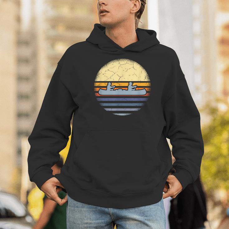Canoe Canoeing Vintage Sunset Men Hoodie Canoe Canoeing Vintage Sunset Men Hoodie