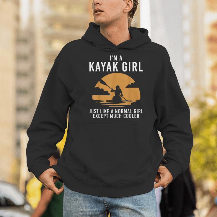 Cool Kayak For Women Girls Kayaker Canoe Kayaking Paddle Oar Men Hoodie