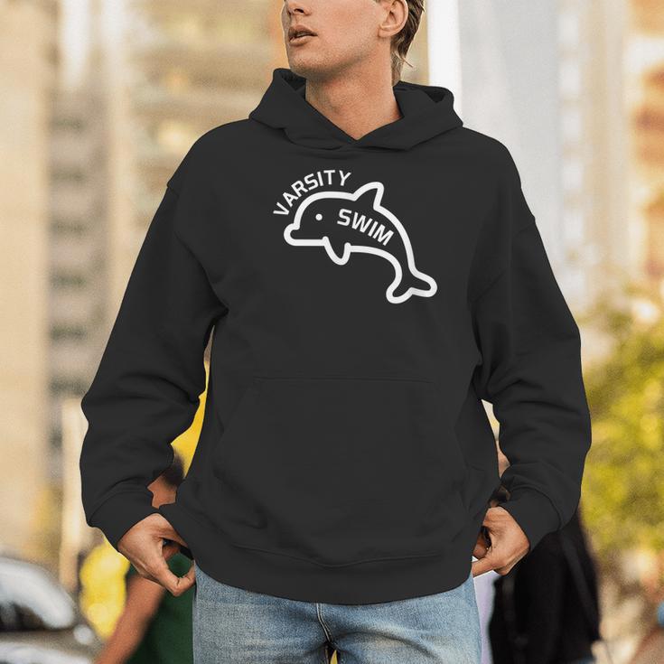 Dolphin Dolfin Varsity Swim Swim Team Swim Club Swimming Men Hoodie Dolphin Dolfin Varsity Swim Swim Team Swim Club Swimming Men Hoodie
