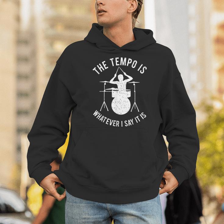 Drum Kit Graphic For a Drummer With Percussion Instruments Men Hoodie Drum Kit Graphic For a Drummer With Percussion Instruments Men Hoodie
