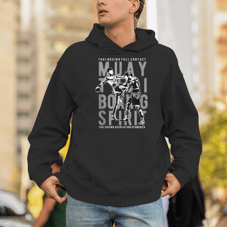 Full Contact Thai Boxing Association Of America Muay Thai Men Hoodie