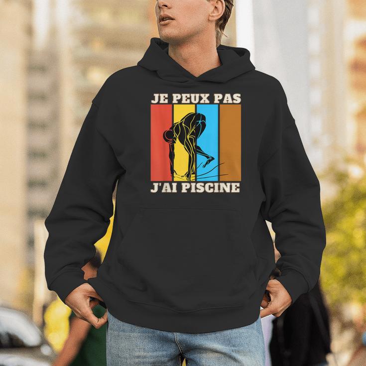 Je Peux Pas J'Ai Piscine Swimming Humour Retro Swimming Pool Men Hoodie Je Peux Pas J'Ai Piscine Swimming Humour Retro Swimming Pool Men Hoodie