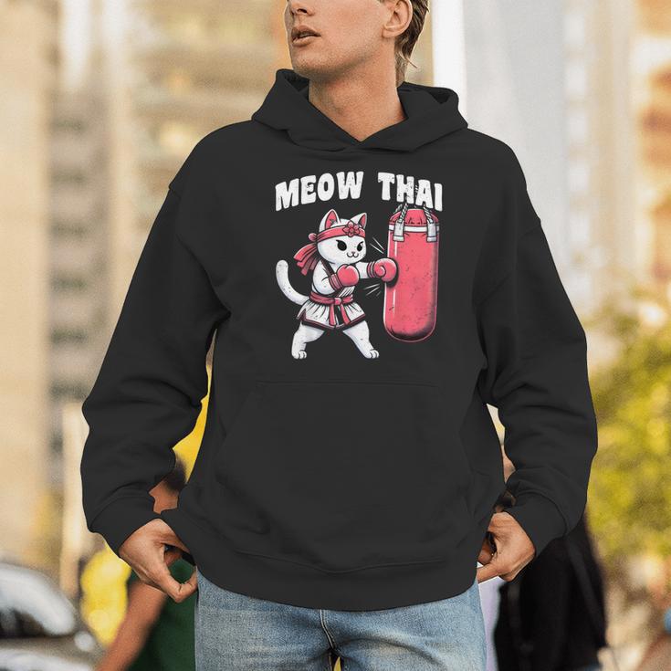 Muay Thai Cat Meow Thai Women Neko Costume Muay Thai Men Hoodie