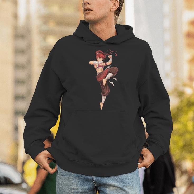 Muay Thai Girl Anime Japan Thaiboxer Kickboxing Muay Thai Men Hoodie