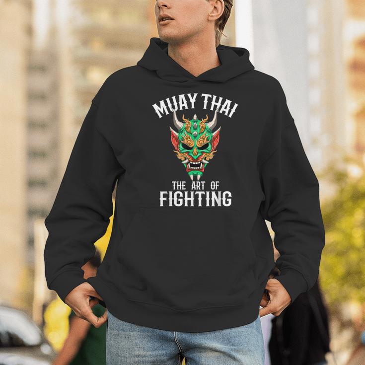 Muay Thai Oni Mask Thai Boxing And Kickboxing Men Hoodie Muay Thai Oni Mask Thai Boxing And Kickboxing Men Hoodie