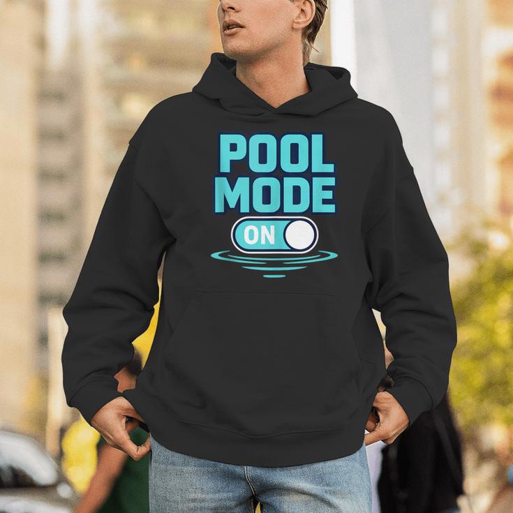 Pool Mode On Summer Swimming Vacation Men Hoodie