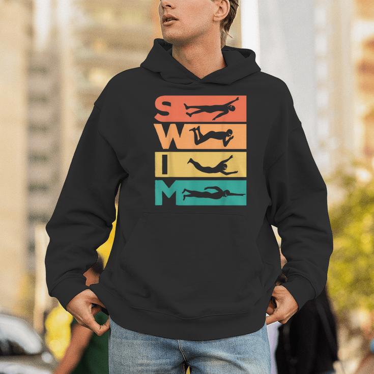 Retro Vintage Swimming For Swimmers Men Hoodie Retro Vintage Swimming For Swimmers Men Hoodie