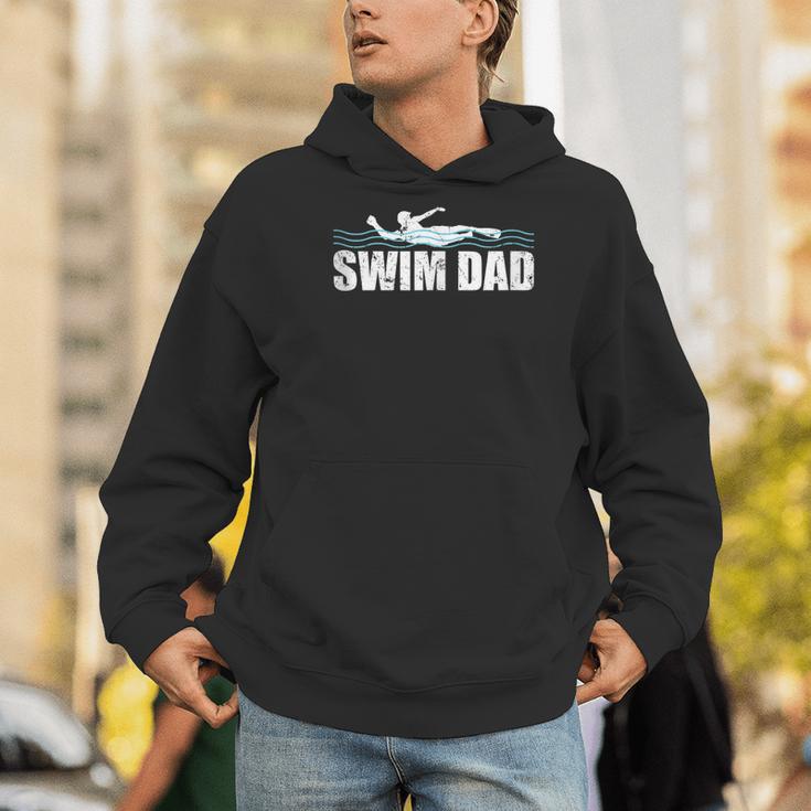 Swim Dad Support Swimming Father Sport Men Hoodie Swim Dad Support Swimming Father Sport Men Hoodie