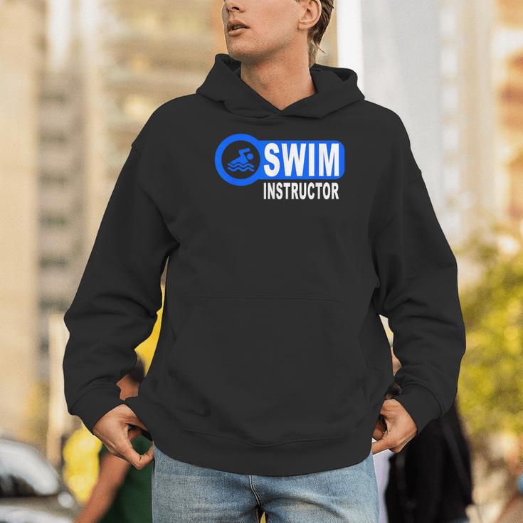 Swim Instructor Swimming Teacher Swimmer In Pool Graphic Art Men Hoodie Swim Instructor Swimming Teacher Swimmer In Pool Graphic Art Men Hoodie