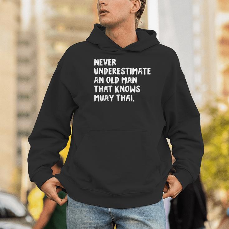 Never Underestimate An Old Man That Knows Muay Thai Men Hoodie Never Underestimate An Old Man That Knows Muay Thai Men Hoodie