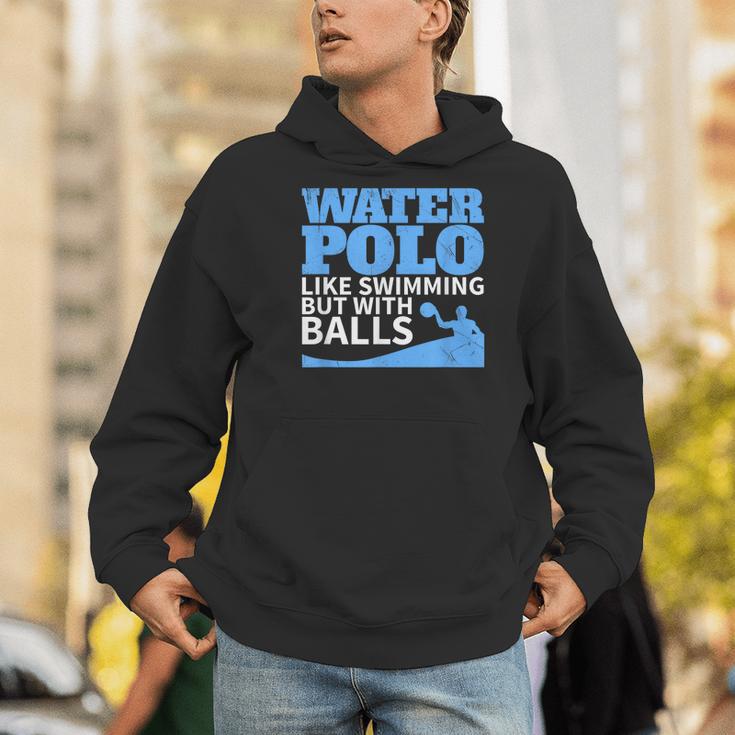 Water Polo Like Swimming But With Balls T-Shirt Men Hoodie