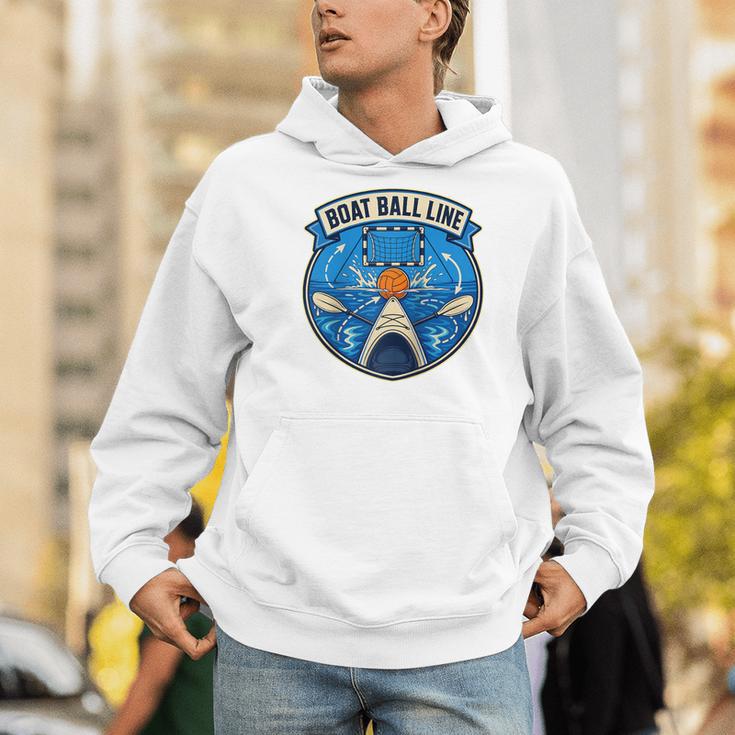 Boat Ball LINE Kayak Polo Canoe Team Raglan Baseball Tee Men Hoodie