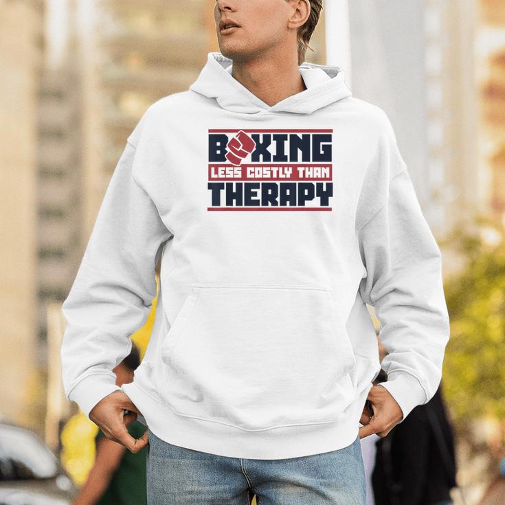 Boxing Less Costly Than Therapy Muay Thai Boxing Men Hoodie Boxing Less Costly Than Therapy Muay Thai Boxing Men Hoodie