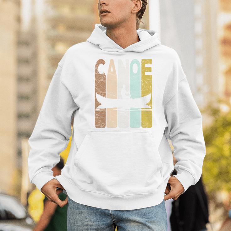 Canoe Vintage Canoeing Retro Canoe Paddling Premium Tri-Blend Men Hoodie