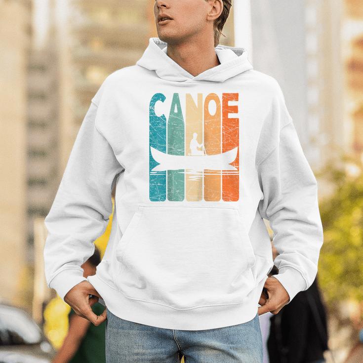Canoe Vintage Canoeing Retro Canoe Paddling Raglan Baseball Tee Men Hoodie