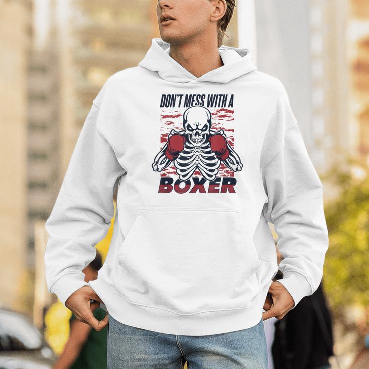 Don't Mess With A Boxer Kickboxer Fan Muay Thai Boxing Men Hoodie Don't Mess With A Boxer Kickboxer Fan Muay Thai Boxing Men Hoodie