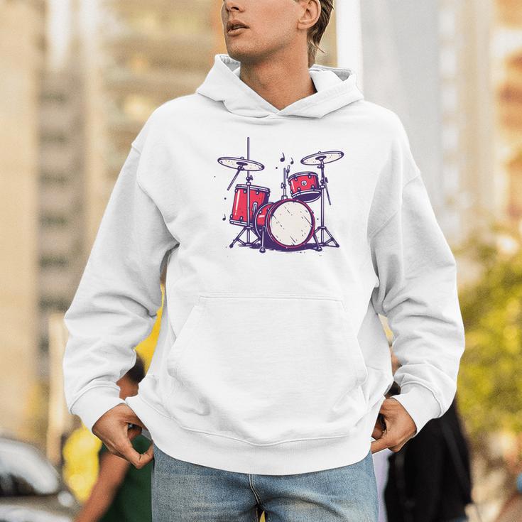 Drum Kit Electronic Drums Sweatshirt Men Hoodie
