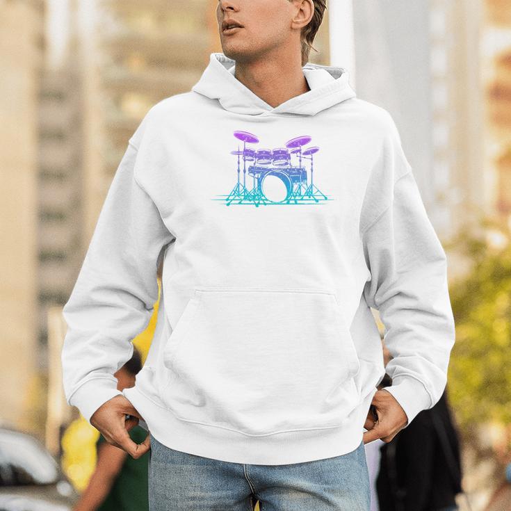 Drum Kit Set Drummer Pullover Men Hoodie