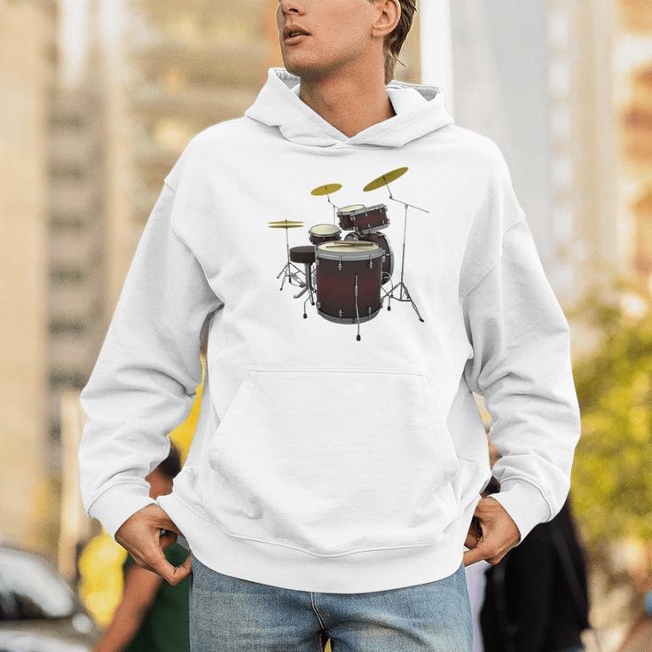 Drummer Drum Kit Premium Tri-Blend Men Hoodie Drummer Drum Kit Premium Tri-Blend Men Hoodie